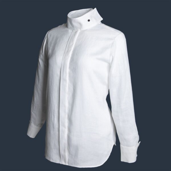 irish linen shirt sheena white