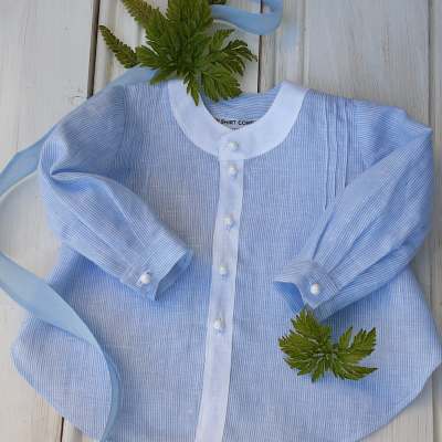 junior baby fashion linen shirts - made in ireland