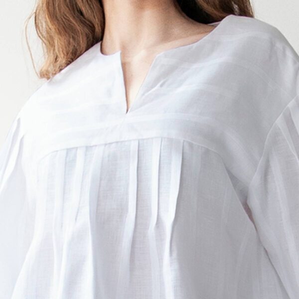 irish linen shirt joanie white