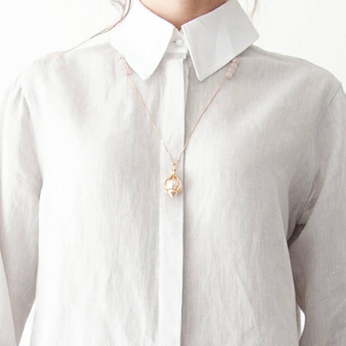 Women's 100% Linen Shirt - Mia - White - Made in Ireland