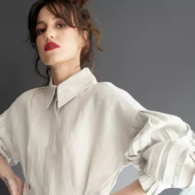 womens fashion linen shirts - made in ireland